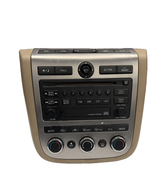 03-04 Nissan Murano AC Climate Temperature Control Radio CD Player 28185 CA000