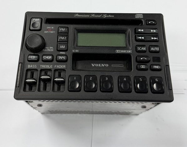 1993-2000 Volvo S90 AM FM Cassette Radio Tuner CD Tape Receiver 3533924-1