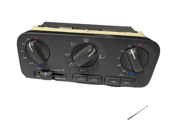 99 00 Volvo S70 C70 V70 AC Heater Temperature Climate Control 9171800 Black
