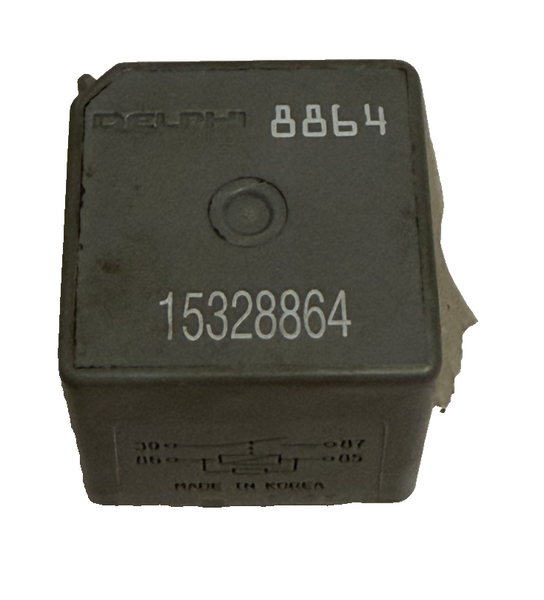 Delphi Automotive 4 Pin Prong Fusebox Fuse Relay 15328864, 8864 Black