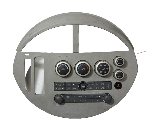 2004-2006 Nissan Quest Climate CD SAT Radio Player Bezel Panel 28098 ZM00A
