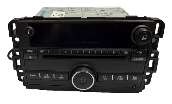 09 2009 Chevrolet Traverse AM FM CD Player Radio Auxiliary Input 20756283