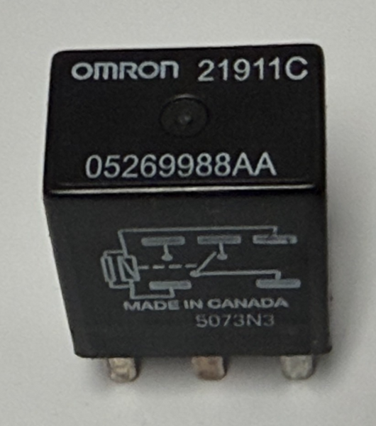 Omron 5 Pin Micro Relay 05269988AA Black fits 2006-2019 Dodge Charger