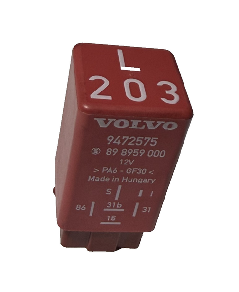 Intermittent Relay 12V 9472575, 89 8959 000 fits 2001 2002 2003 2004 Volvo V70