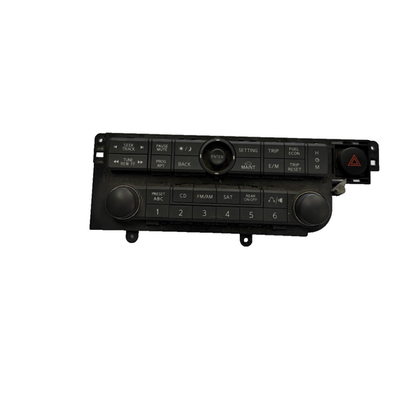 Audio Equipment Radio Control Panel Black fits 2004 2005 2006 Nissan Quest