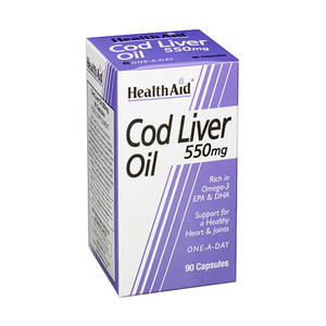 HEALTHAID COD LIVER OIL 550MG CAPSULES 90 HEALTHAID COD LIVER OIL 550MG CAPSULES 90