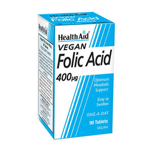 HEALTHAID FOLIC ACID 400MCG TABLETS 90 HEALTHAID FOLIC ACID 400MCG TABLETS 90