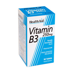 HEALTHAID VITAMIN B3 250MG PROLONGED RELEASE TABLETS 90 HEALTHAID VITAMIN B3 250MG PROLONGED RELEASE TABLETS 90