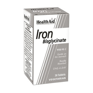 HEALTHAID IRON BISGLYCINATE TABLETS 30 HEALTHAID IRON BISGLYCINATE TABLETS 30