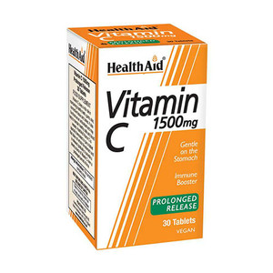 HEALTHAID VITAMIN C 1500MG PROLONGED RELEASE TABLETS 30 HEALTHAID VITAMIN C 1500MG PROLONGED RELEASE TABLETS 30