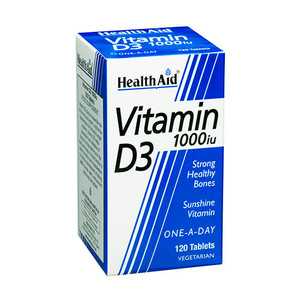 HEALTHAID VITAMIN D3 1000IU TABLETS 120
