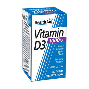 HEALTHAID VITAMIN D3 1000IU TABLETS 30 HEALTHAID VITAMIN D3 1000IU TABLETS 30