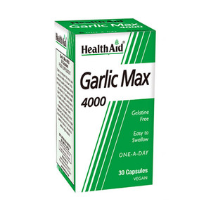 HEALTHAID GARLIC MAX 4000 CAPSULES 30 HEALTHAID GARLIC MAX 4000 CAPSULES 30