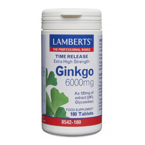 LAMBERTS GINKGO 6000MG TABLETS 180