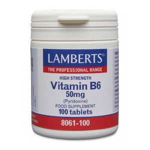 LAMBERTS VITAMIN B6 50MG TABLETS 100 LAMBERTS VITAMIN B6 50MG TABLETS 100