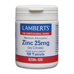 LAMBERTS ZINC 25MG TABLETS 120