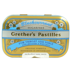 GRETHERS FRUIT PASTILLES BLACKCURRANT SUGAR FREE 110G GRETHERS FRUIT PASTILLES BLACKCURRANT SUGAR FREE 110G