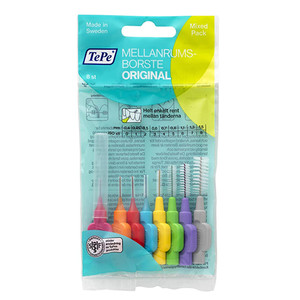 TEPE INTERDENTAL BRUSH ORIGINAL MIXED 8 TEPE INTERDENTAL BRUSH ORIGINAL MIXED 8