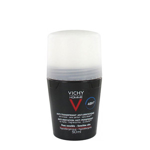 VICHY HOMME DEODORANT ROLLON 48H SENSITIVE 50ML VICHY HOMME DEODORANT ROLLON 48H SENSITIVE 50ML
