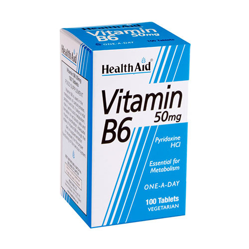 HEALTHAID VITAMIN B6 50MG TABLETS 100