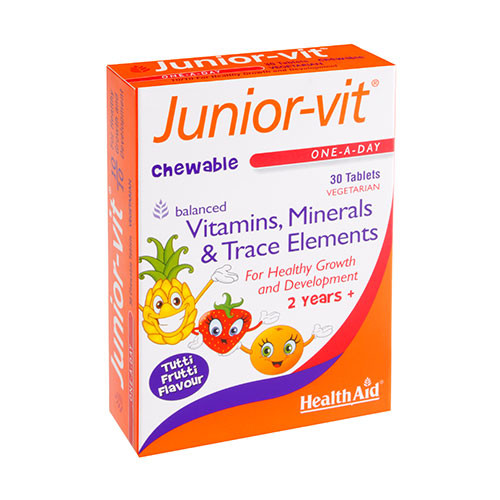 HEALTHAID JUNIORVIT CHEWABLE TABLETS 30