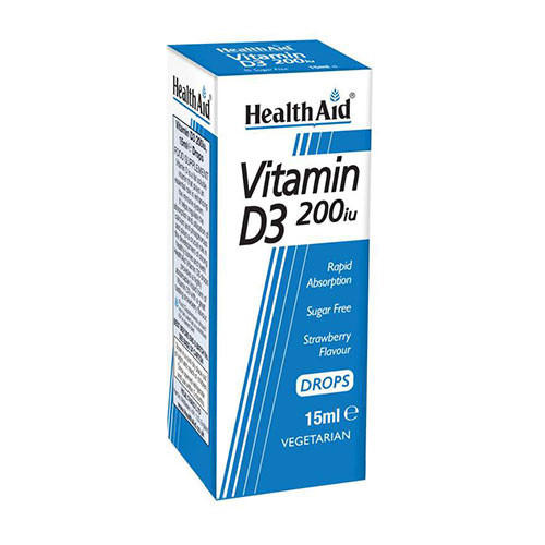 HEALTHAID VITAMIN D3 200IU DROPS 15ML