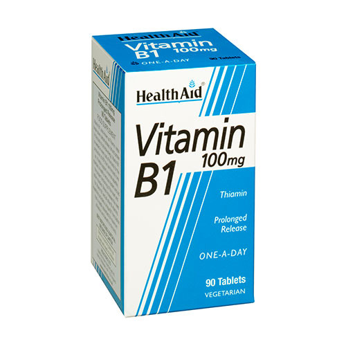 HEALTHAID VITAMIN B1 100MG PROLONGED RELEASE TABLETS 90