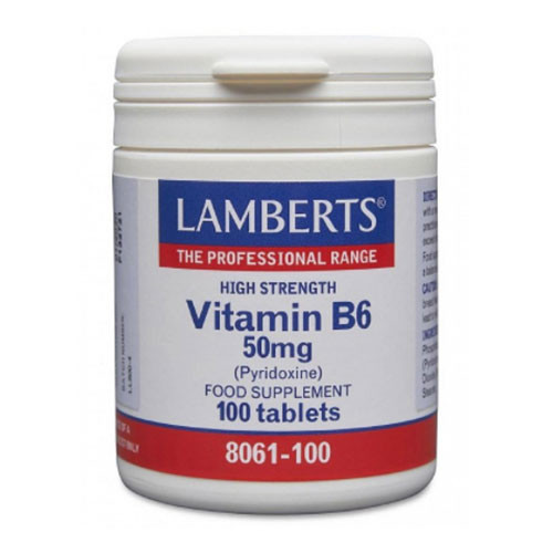 LAMBERTS VITAMIN B6 50MG TABLETS 100