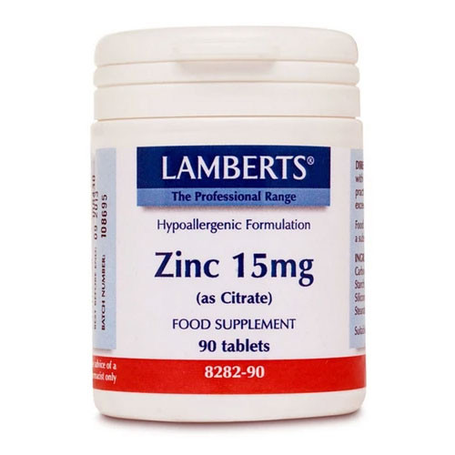 LAMBERTS ZINC 15MG TABLETS 90