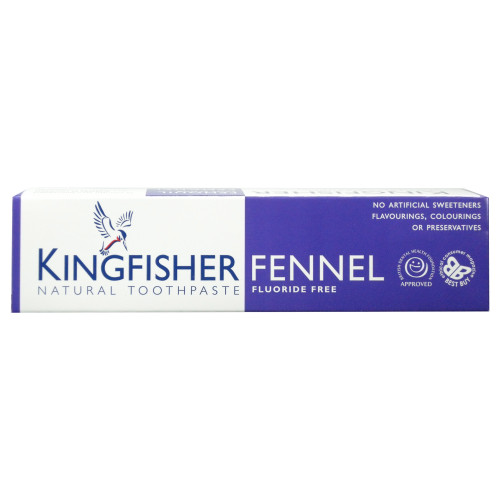 KINGFISHER TOOTHPASTE FENNEL FLUORIDE FREE 100ML
