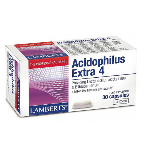 LAMBERTS ACIDOPHILUS EXTRA 4 BILLION CAPSULES 30