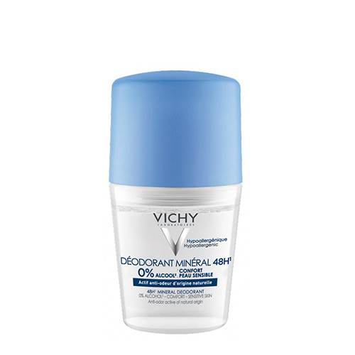 VICHY DEODORANT ROLL ON 48HR MINERAL 50ML