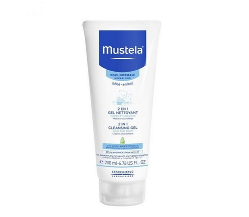MUSTELA 2 IN 1 CLEANSING GEL 200ML