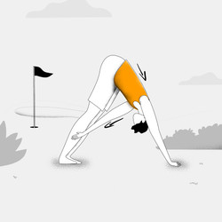 Yoga poses for golfers