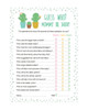 Guess Who Mommy or Daddy Cactus Design Baby Shower Game