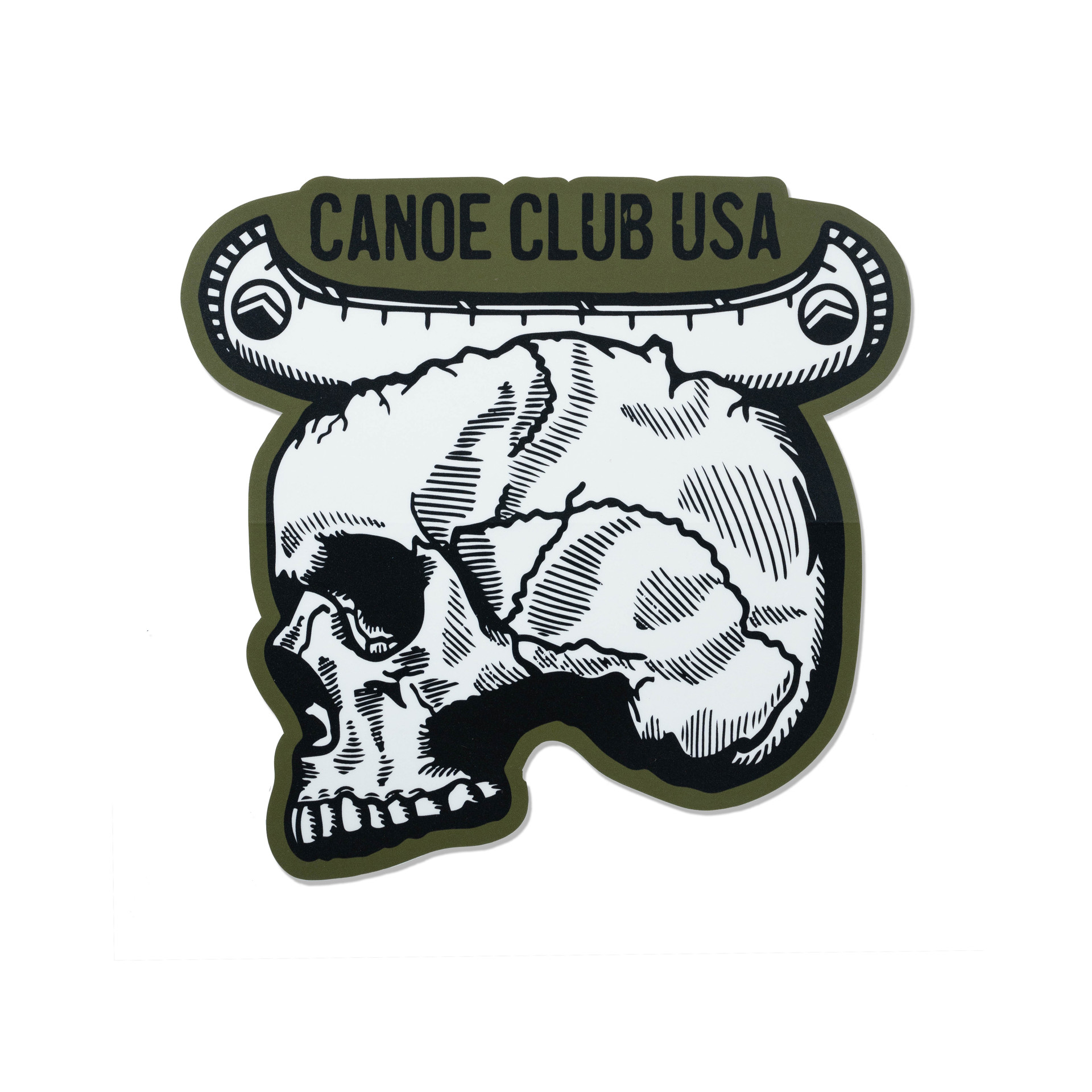 Canoe Club USA Stickers 9x9 inch