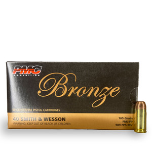 .40 S&W 165GR PMC Bronze 741569070430 (50 rounds) .40 S&W 165GR PMC Bronze 741569070430 (50 rounds)