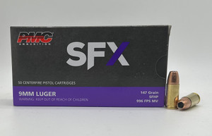 9mm Luger 147gr StarFire Hollow Point PMC SFX - 50 Rounds 9mm Luger 147gr StarFire Hollow Point PMC SFX - 50 Rounds