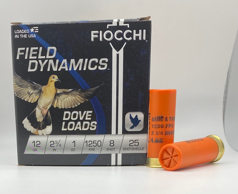 12 Gauge 2-3/4" 1oz 8 shot G&T Fiocchi -25 Rounds