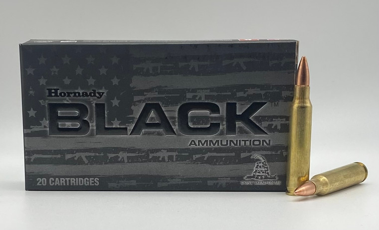 .223 Remington 62gr FMJ Hornady Black - 20 Rounds