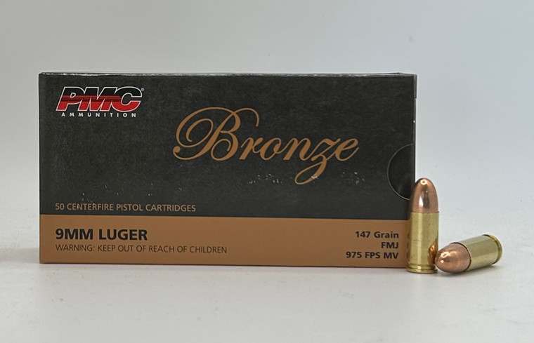 9mm 147gr FMJ PMC Bronze - 50 rounds 9mm 147gr FMJ PMC Bronze - 50 rounds