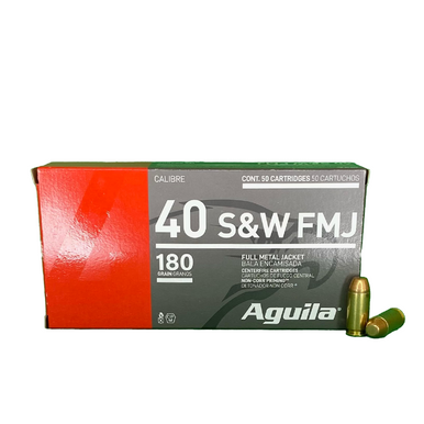 サーモン 40 S&W 180gr FMJ Aguila - 50 Rounds | Precision Training