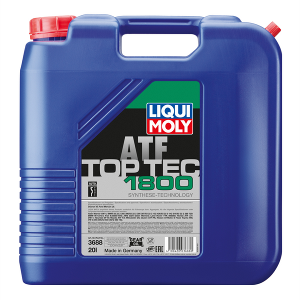 LIQUI MOLY Gearbox Oil ATF Top Tec 1800 – 20L