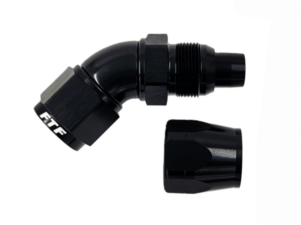 FTF AN Swivel End 45° Black