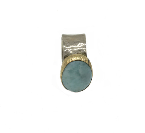 Sterling Silver Larimar Ring