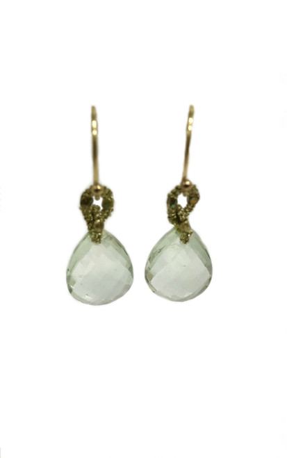 Green Amethyst Earrings