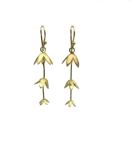 Gold Flower Earrings