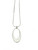 Organic Sterling Silver Oval Necklace