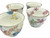 Japanese Floral Teacup Set