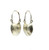 Sterling Hammered Pod Earring